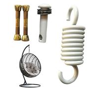 Zestivra Crochet à ressort pour chaise balançoire - Suspension robuste en acier inoxydable, matériel de suspension pour porche de patio, sac de frappe, accessoire de montage au plafond pour une