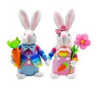 Zestivra De Lapins De Pâques - Figurine d'animal en Peluche, Figurine De Lapin Mignonne, Jouet en Décoratif Doux, Animal À Câliner pour Et Adultes | Lapin en Peluche pour Canapé, C