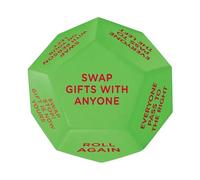 Zestivra Dés de Jeu, Dés en PU pour Soirée Familiale De Noël, Jeu d'Échange à 12 Faces pour Célébrations en Hiver Anniversaire Soirée Réunion Familiale