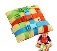 Zestivra en Peluche à Boucle - Coussin d'apprentissage sensoriel, Jouet éducatif | de thérapie montessoris Douce pour Le développement de la motricité Fine des Tout-Petits, en Classe, à la Maison