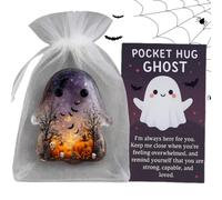 Zestivra Fantôme de poche - Jolies cartes d'encouragement, souvenir motivant et réconfortant pour enfants, étudiants, adolescents, adultes, Halloween, vacances, vœux, remise de diplôme, commémoration
