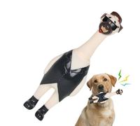 Zestivra Jouet pour chien en forme de poulet qui hurle - Jouet doux pour chien - Jouet bruyant - Jouet en caoutchouc pour chien qui hurle