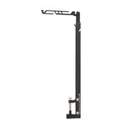 Zestivra Lampe de camping - Support de lanterne réglable, support d'éclairage extérieur | Poteau télescopique léger, support de lampe portable pour la randonnée, les excursions de pêche, les aventures