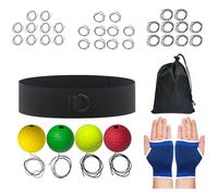 Zestivra Magic Speed Ball Ensemble de balles de réaction de boxe, kit de balles d'entraînement, outil de fitness amusant | Quatre balles lestées 80 g 60 g 40 g 20 g, pratique de réflexe de