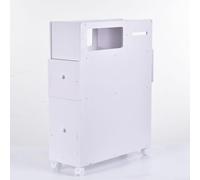 Zestivra Meuble de rangement pour toilettes, petit meuble de salle de bain - Meuble pour buanderie et rangement de salle de bain | Conteneur roulant indépendant, unité de rangement