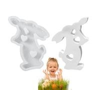 Zestivra Moule en silicone pour Pâques | Forme Réutilisable Printemps - Moule à Sculpture Lapin Pascal - Pour Ciment Argile Résine époxy Adultes Familles Couples Enfants Maison École