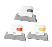 Zestivra Outils de nettoyage des rails de fenêtre | À la main et amovible | Rebord de fenêtre et brosse de nettoyage pour la maison | Pour volets roulants salon plinthe