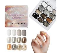 Zestivra Palette de vernis gel | Palette semi-solide 12 couleurs pailletées dégradées | Vernis à Ongles Gel Scintillant | pour filles, ados, mères, maison, fête, mariage, quotidien, soirée,