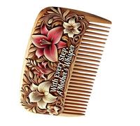 Zestivra Peignes de cheveux pour femmes, peignes de cheveux décoratifs - Brosse de cheveux à dents larges florales de la fête des mères - Fournitures de vacances, brosse à cheveux vintage antistatique