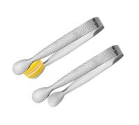 Zestivra Pinces À Glace - 2 Pièces En Acier Inoxydable, Petite Pincette À Apéritif | Pince à Cocktail en Métal | Pour Les Tranches De Citron, La Gelée, La Maison, Le Barman, Le De