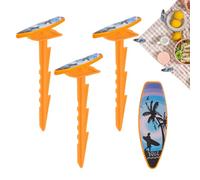 Zestivra Piquets de serviette de plage | Piquets de serviette d'extérieur, piquets de sable pour parc, festivals de musique, réunions de famille, pique-nique, festival, événements sportifs, camping en