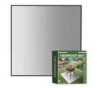 Zestivra Protecteur de couverture pour barbecue - Tapis protecteur de braises résistant, tapis résistant au feu et à l'épreuve des plaques de cuisson intérieures,