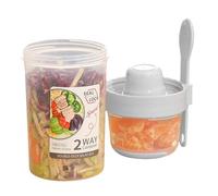 Zestivra Salad Cup - Portable Lunch Container, Dressing Holder with Lid | 29oz 36oz Food Storage, Travel Vegetable Jar for Healthy Meals, Fruit Snacks, Meal Prep, Lunches, or School Use