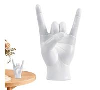 Zestivra Sculpture décorative « Geste d'amour » - Statue de Main Rock and Roll, « » | Sculpture de Main d'art Moderne pour décoration d'étagère, décoration d'intérieur, esthétique, Cadeau id