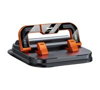 Zestivra Support de téléphone pour tableau de bord - Support de téléphone portable sur plaque d'immatriculation - Support à ventouse antidérapant - Support de téléphone portable réglable - Pratique