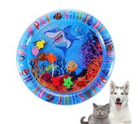 Zestivra Tapis de Jeu d'eau 160 g - Coussin interactif Anti-éclaboussures | Tapis rafraîchissant Doux avec rempli de Liquide pour enrichir Les Animaux de Compagnie, se détendre en été, s'entraîner à