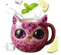 Zestivra Tasse à thé en minéral - Récipient à boisson en forme de chat, tasse à lait de cuisine pour café chaud, vin, bière, lait, restaurant, cuisine, hôtel, salon, étudiants, anniversaire