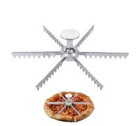 Zestivra Trancheuse à pizza multi-dents - molette de coupe créative, outil de cuisine en acier inoxydable, diviseur de tranche uniforme | Ustensile de service pour pizza, gâteau, aux pommes et a