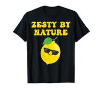 Zesty by Nature Haut d'été Amusant Citron Citron T-Shirt