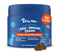 Zesty Paws Allergies et Immunité - Soutien système immunitaire et Peau - Complément pour Chien sous Forme de friandise - Huile de Saumon et Oméga 3-90 Unités (Saumon - Chiens âgés)