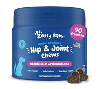 Zesty Paws Senior Friandises Articulations & Mobilité | Complément Articulaire pour Chien avec Glucosamine, Chondroïtine, Ovopet, Vitamines C & E | Saveur Dinde | 90 Bouchées
