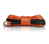 ZESUPER Corde de treuil synthétique de 0,6 cm x 12,7 m, câble de treuil de 4 535,9 kg avec Gaine pour treuil pour treuil VUS, ATV, véhicule Bateau, Voiture Ramsey (Orange)