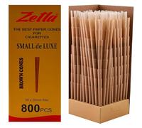 Zetla 800 Cônes Small De Luxe Brown - Tubes Joints Pré-Retournés - Tubes De Conische Avec Filtre (98 x 26 mm) - Cônes Articulaires King Taille -