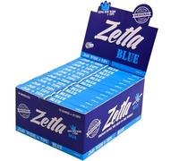 Zetla Papiers Roulants Bleu + Filtre K/S - Papier Cigarette 26 Livret 33 Feuilles