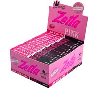 Zetla Papiers Roulants - Rose + Filtre K/S Slim - Papier Cigarette 26 Livret 33 Feuilles