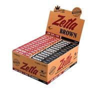 Zetla Papiers RoulantsBrown + Filtre Slim - Papier De Cigarette 26 Livret 33 Feuilles
