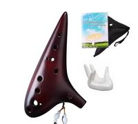 Zetong Legend of Zelda Ocarina Alto Do 12 trous avec manuel et sac de protection, parfait pour les débutants et les performances professionnelles (café fumé)