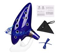 ZETONG Ocarina 12 Hole Alto C with Textbook and Protective Bag, Perfect for Beginners and Professional Performance