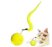 Zetqhuu Balle à roulettes pour chat - Jouet électrique de mouvement pour chaton - Jouet de réflexion automatique pour chat - Pour entraîneur et amoureux des animaux - Pour l'intérieur et l'extérieur