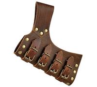 Zetqhuu Ceinture D'épée en Cuir avec Grenouille, Porte Fourreau De Ceinture Médiéval, Accessoire De Costume De Chevalier Médiéval, pour Halloween, Déguisement De Guerrier Et De Chevalier