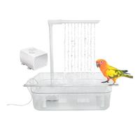 Zetqhuu Douche d'oiseaux Automatique, Douche de Bain Automatique d'oiseau, d'oiseaux électriques pour perroquets, de la Pression de la Pression d'eau réglable avec Pompe pour Perruche Gris Africaine,