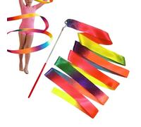 Zetqhuu Ruban de Gymnastique Rythmique | Accessoires de Danse avec Dégradé de Couleurs,Rubans de Ballet - Pour Cours De Musique Fête D'anniversaire Spectacle Et Célébrations