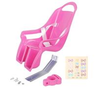 Zetqhuu Siège De pour Enfant, Porte Poupee Velo avec Autocollants Chaise en Peluche pour Fille avec Autocollants | Accessoire De Fixation De Vélos pour, Jouets en Peluche