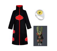 (Zetsu) Naruto Akatsuki Cosplay Vêtements Cos Accessoires Costumes Ensemble Bandeaux Bague Collier Masque