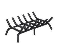 Zettfuly Grille de cheminée de 50,8 cm - Grille ronde en acier massif robuste | Porte-bûches de cheminée sans assemblage | Porte-bûches pour cheminée intérieure et camping en plein air