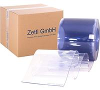 Zettl GmbH Rouleaux de bandes en PVC, 2x200 mm, 25 m, transparentes, à utiliser comme rideaux à bandes/rideaux à lamelles, rideaux industriels, résistants aux intempéries et aux conditions climatiques