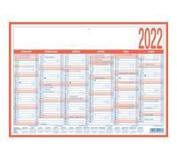 ZETTLER 908-1315 Calendrier de bureau A4 horizontal 2 couleurs 1 an / 2 pages
