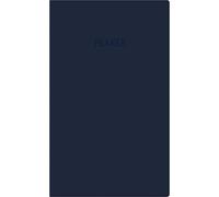 Zettler Agenda de poche 1W/1S bleu 2026 - Agenda semainier 10 × 16 cm, 64 pages, 1 semaine sur 1 page, compte de la semaine, phases de la lune, temps solaire, calendrier 3 langues, carnet d'adresses