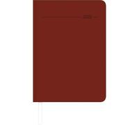 Zettler Agenda semainier Tucson Rouge A5 128 pages 2026 - Semainier 15 × 21 cm, 1 semaine/2 pages, couverture Tucson, division horaire de 7 à 22 heures, aperçus mensuels et annuels, certifié FSC