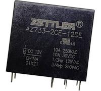 Zettler Electronics AZ733-2CE-9DE Relais pour circuits imprimés 9 V/DC 12 A 2 inverseurs (RT) 1 pc(s
