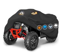 Zettum Bâche de protection pour quad ATV - 213 cm - 600D Heavy Duty et imperméable - Pour extérieur - Convient pour Polaris, Honda, Yamaha - 213 L x 121 l x 114 H cm