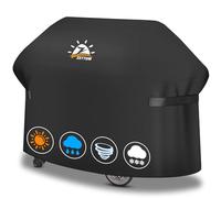Zettum Housse de barbecue 170 cm - 7108 - Housse de barbecue Exterieur pour barbecue à gaz Summit 400 Series - Bâche de Protection imperméable - Housse pour Weber Summit 470, 420, 2022 Genesis S-325s,