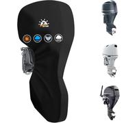 Zettum Housse de Moteur Hors-Bord de Bateau de 150-225 HP, Housse de Protection Intégrale Moteur en Oxford 600D, imperméable et résistante, Universelle pour Remorque, Mercury, Yamaha, Suzuki, Evinrude