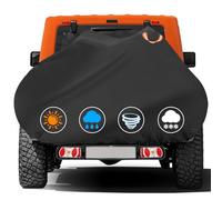 Zettum Housse de Vélo pour Le Transport et Rangement Extérieur de 2 Vélos - Imperméable et Robuste, Revêtement PU 600D pour Porte-Vélos Arrière sur Attelage de Voiture