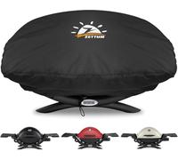 Zettum Housse pour Barbecue Exterieur pour Weber Q200/2000 Serie, 7111 Housse pour Barbecue Robuste et imperméable Barbecue Bâche de Protection BBQ (83 L x 49 W x 38 H CM)
