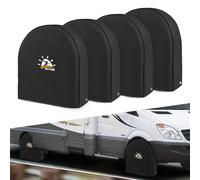 Zettum Les couvertures de pneus 4 Paquets conviennent à Un diamètre de Pneu 76-81 cm, Housses pour Roue, PU Oxford Couvercle de Roue de Voiture imperméable pour RV, Camion, SUV, remorque de Voyage